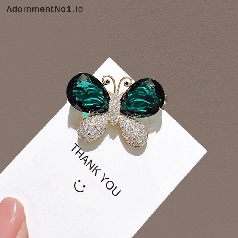 [AdornmentNo1] Bros Serangga Vintage Butterfly Brooch Pin Perhiasan Untuk Wanita Aksesoris Hadiah Aksesoris [ID]