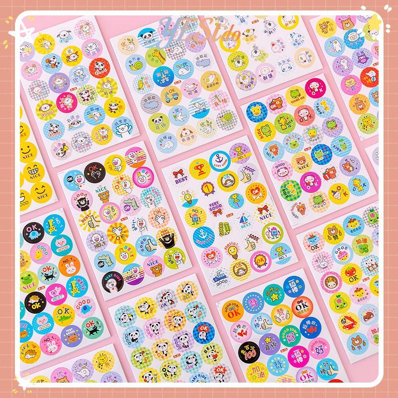 

COD✨Cartoon Reward Stickers Animals Praise Label Stationery Sticker Mother Teacher Award Classic Toys School Supplies Kids Photo Album Decor-YES