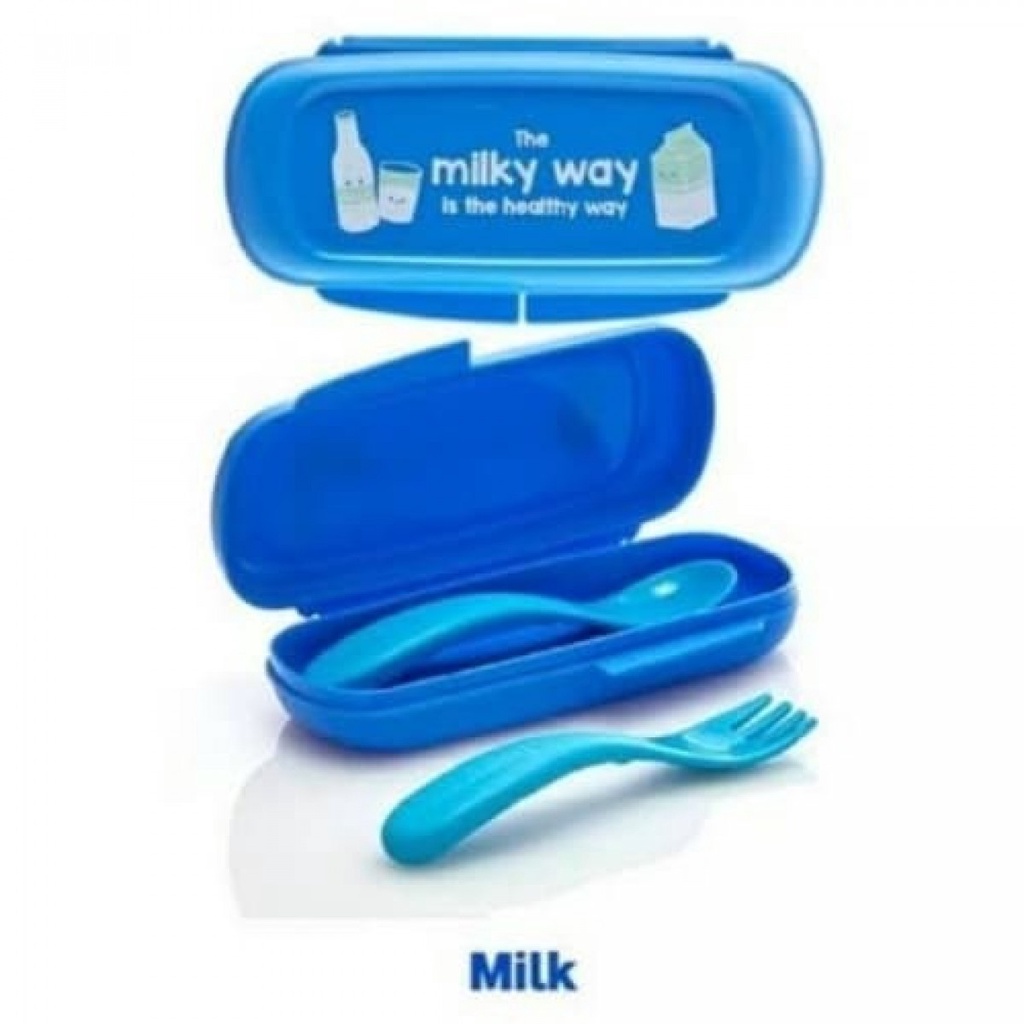 Feeding Cutler set sendok garpu box holder bayi on the go