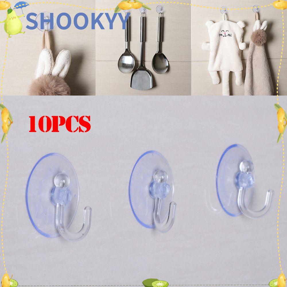 Chookyy 10pcs Rel Penyimpanan Suction Cup Gantungan Suckers