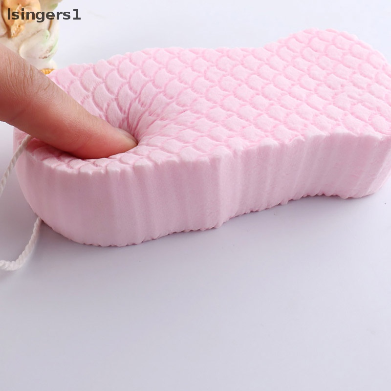 [lsingers1] Spons Lembut Body Scrubber Mandi Exfoliag Scrub Sponge Shower Brush Cleaner Butik