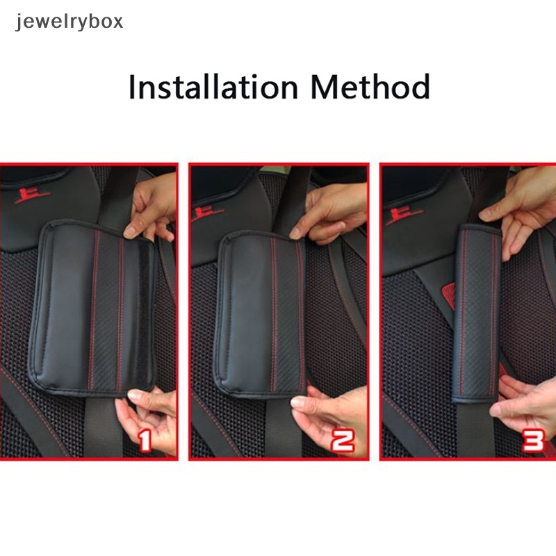 [jewelrybox] Fiber Kulit Timbul Sabuk Pengaman Bantalan Bahu Sarung Jok Mobil Safety Belt Butik