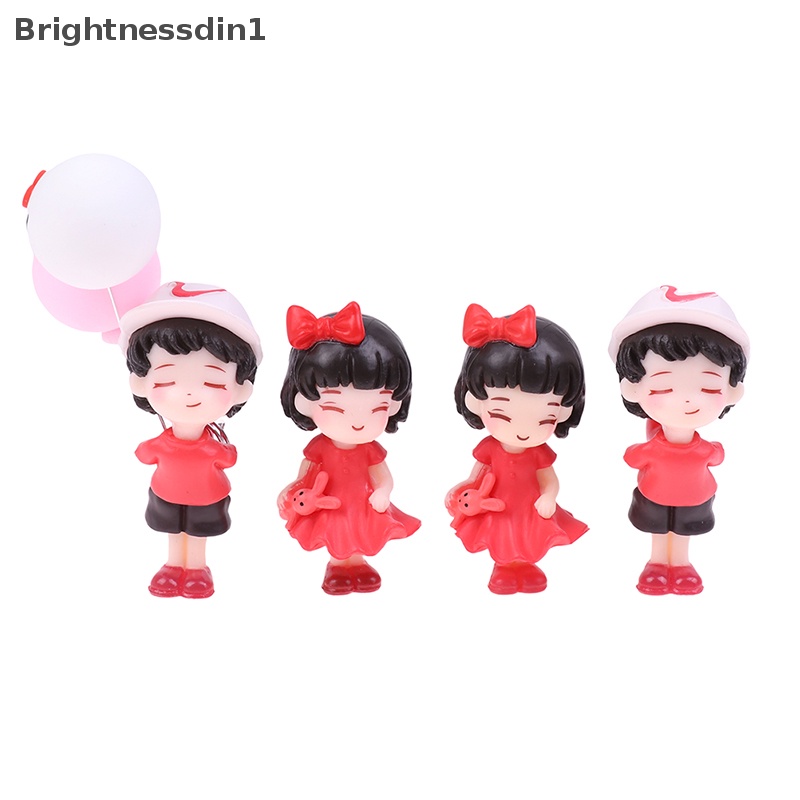 [Brightnessdin1] Pasangan Anime Untuk Mobil Ornamen Model Lucu Kiss Balon Gambar Auto Dekorasi Butik