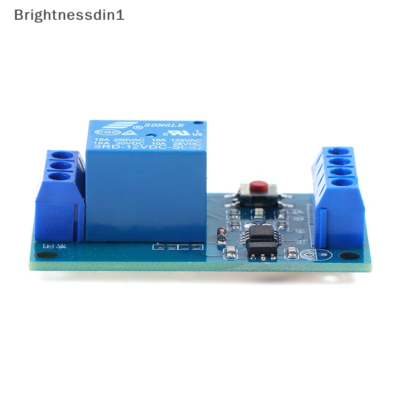 [Brightnessdin1] Modul Relay Bistable Kunci Tunggal Saklar Refite Mobil Satu Kunci Start Stop Butik