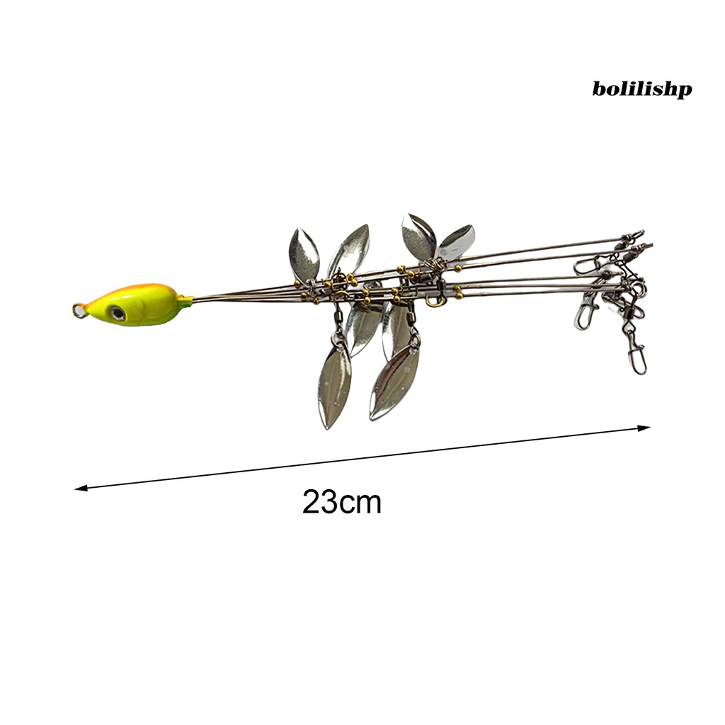 Bo-21g/23cm Umpan Pancing Kait Tajam Desain Simulasi Payet Putar Spinner Stainless Memancing Tahan Air Kepala Rig Umpan Pancing Keras Untuk Pecinta Memancing