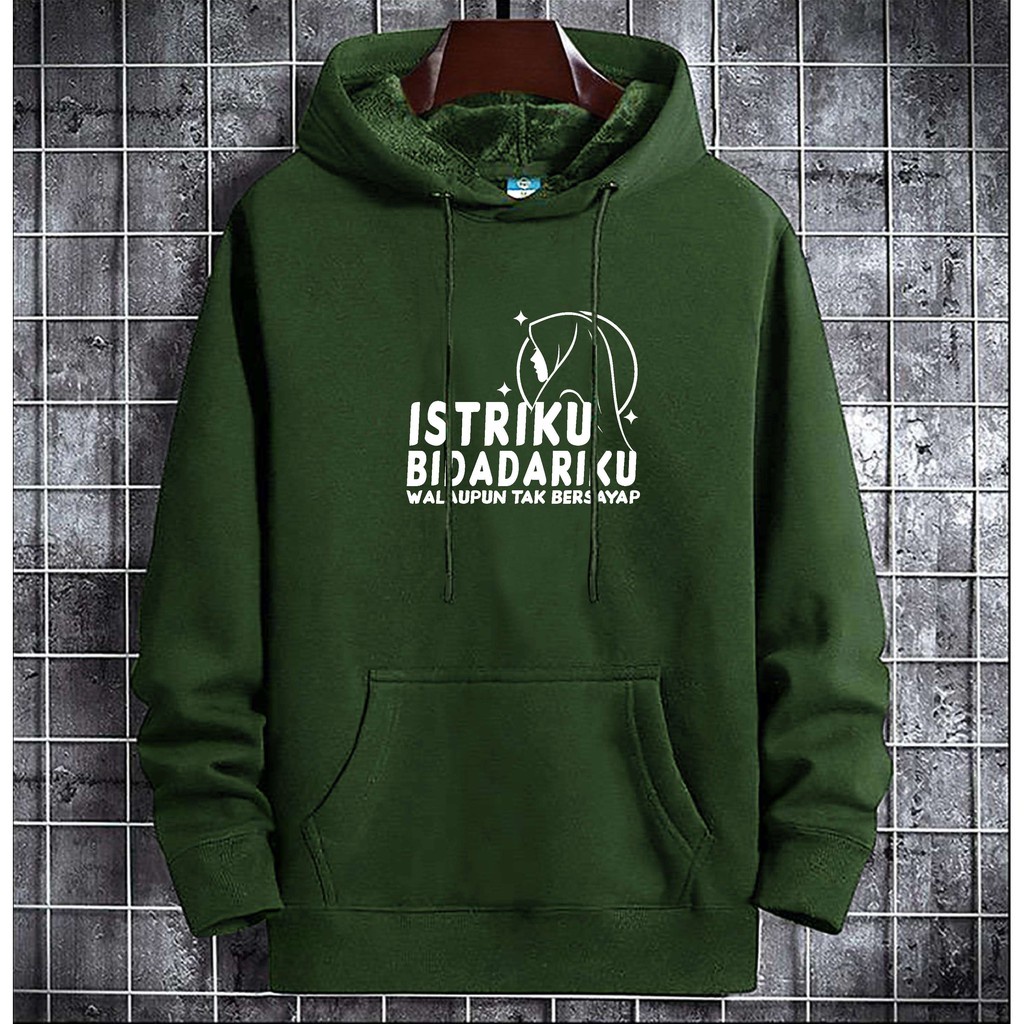 bisa byr ditempat// BS//COD//HOODIE BIDADARIKU//JACKET SWEATER UNISEX//FASHION PRIA DAN WANITA//GQ