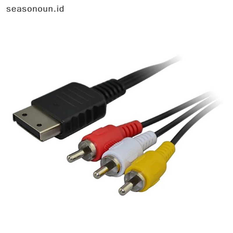 Seasonoun Kabel Adaptor AV Audio Video TV Komposit 1.8M Untuk Kabel RCA SEGA Dreamcast.