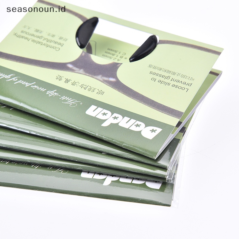 Seasonoun 5pasang 1.8mm anti-slip silicone nose pads Kacamata sunglass Kacamata spectacles.