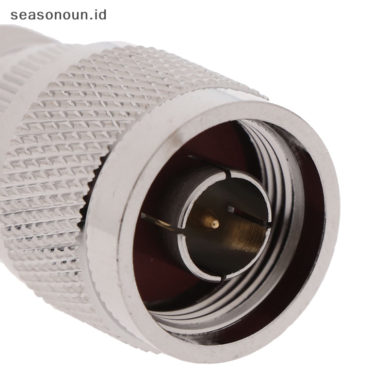 Seasonoun 1Pc N Type Male to UHF SO-239 Female Jack Konektor Adaptor Coax RF Lurus.