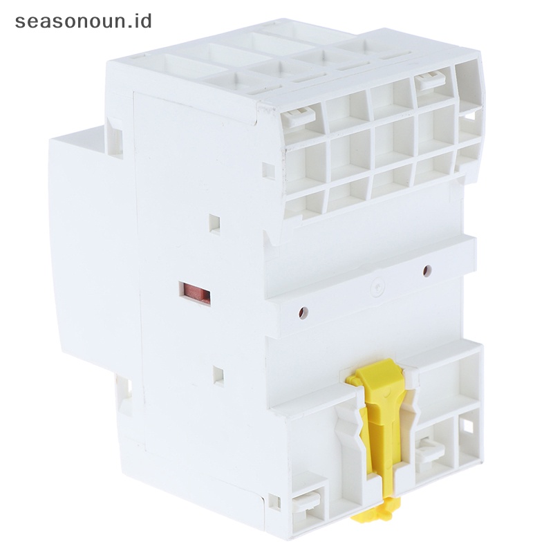 Seasonoun 4P 63A 2NC 2NO 220V 400V~50/60HZ Din rail Kontaktor ac Rumah Tangga  .