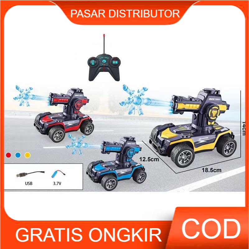 Mainan Anak RC CHARIOT SHOOTING GAME / JT 635 Mobil Remote Control Car RC Mobil Bisa Tembak Bubble