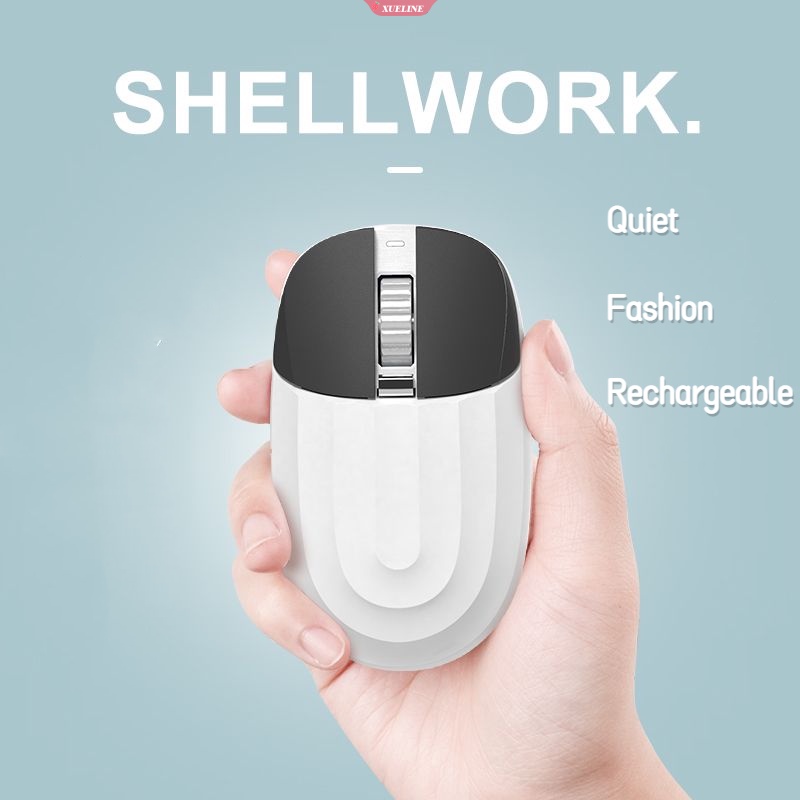 Cute 2.4G Dual Model Wireless Rechargeable Silent Mouse Panjang Standby Multi Tombol Mouse [ZXL]