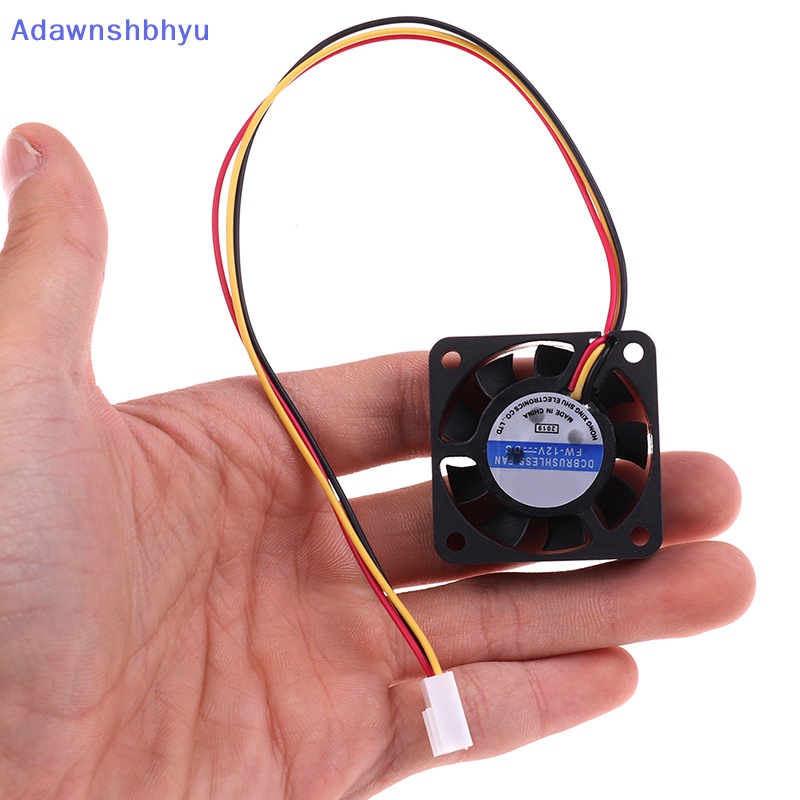 Adhyu 1Pc 401040mm 40 * 40 * 10kipas Pendingin 12V 0.8W 0.06A 3Pin Pendingin Heatsink Mini Fan ID