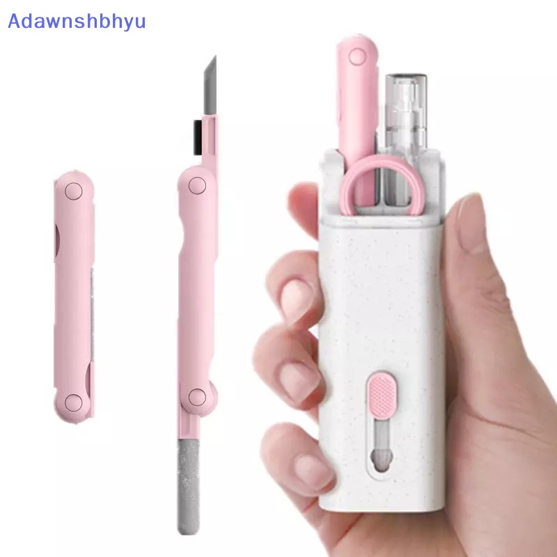 Adhyu 1Set 7-in-1 Sikat Pembersih Keyboard Komputer Kit Earphone Sikat Pembersih Debu ID