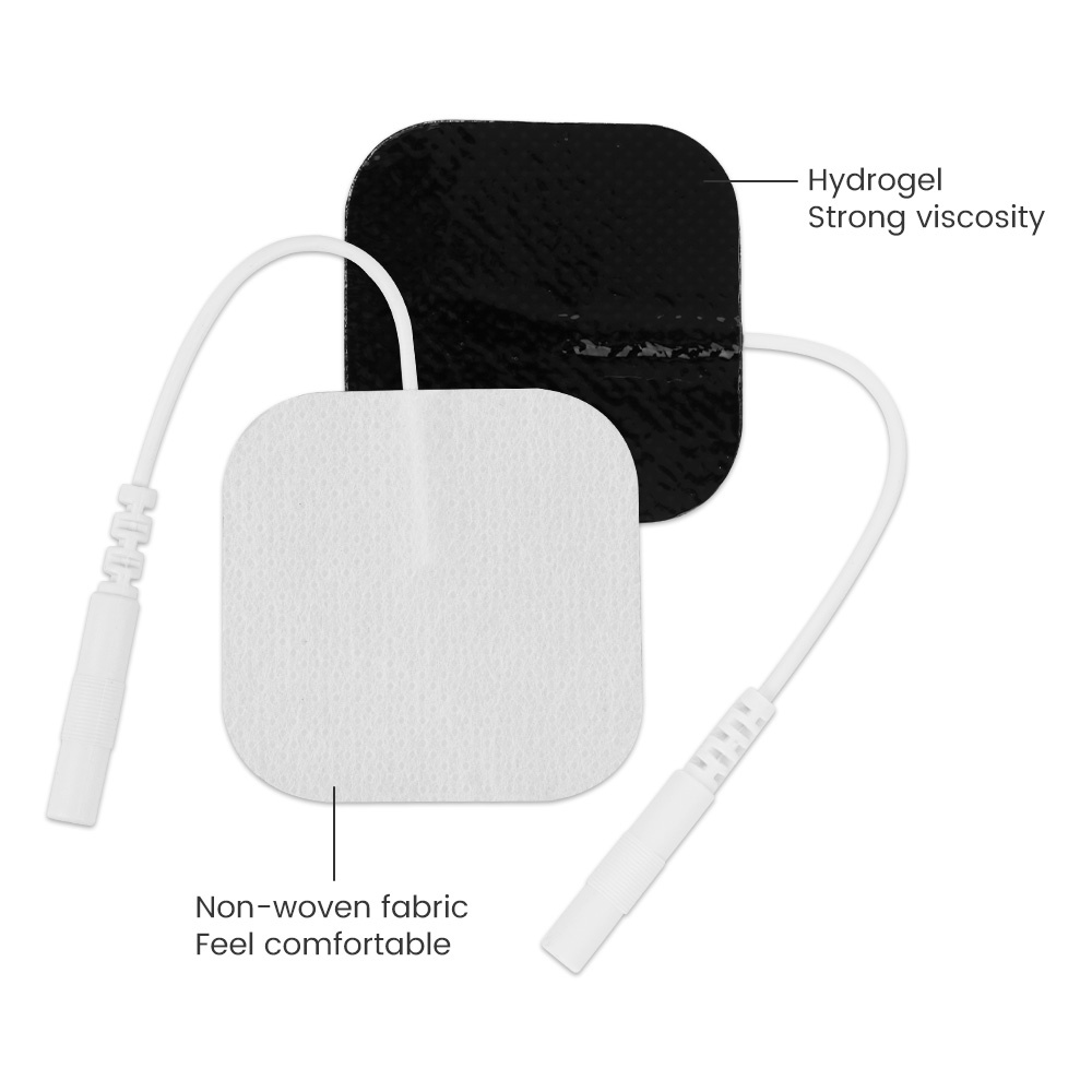 Pad Tens Kancing Pads Elektroda EMS / Alat Pijat Terapi Stroke Nyeri Sendi Otot SIze 4cm X 4cm 20Pcs