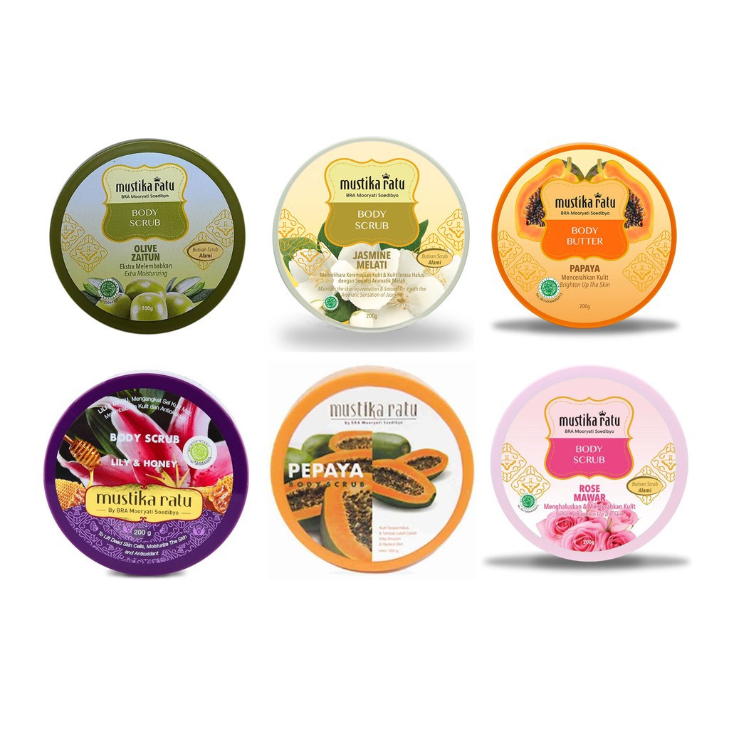 MUSTIKA RATU BODY SCRUB / BODY BUTTER 200GR