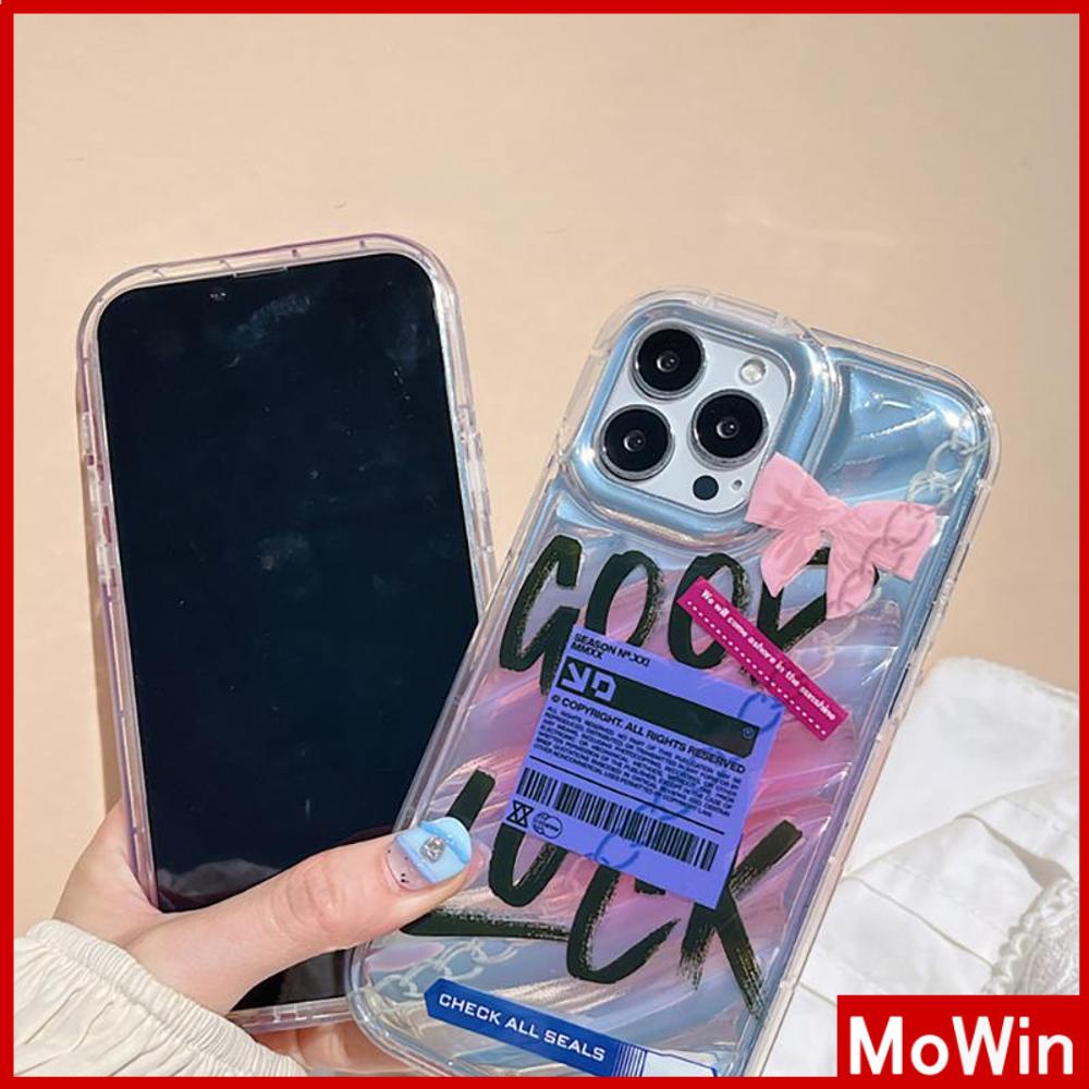 For iPhone 14 Pro Max iPhone Case Laser Reflective Clear Case TPU Soft Case Airbag Shockproof Don't Care English Compatible with iPhone 13 Pro max 12 Pro Max 11 xr xs max 7 8Plus