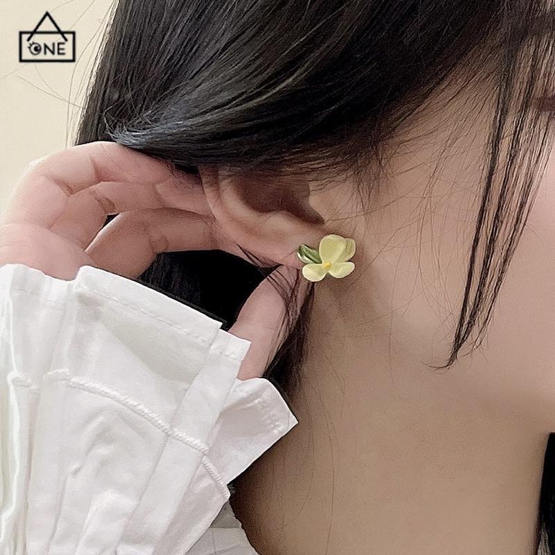 COD❤️Anting bunga gardenia Simple Untuk Wanita Gaya Korea-A.one