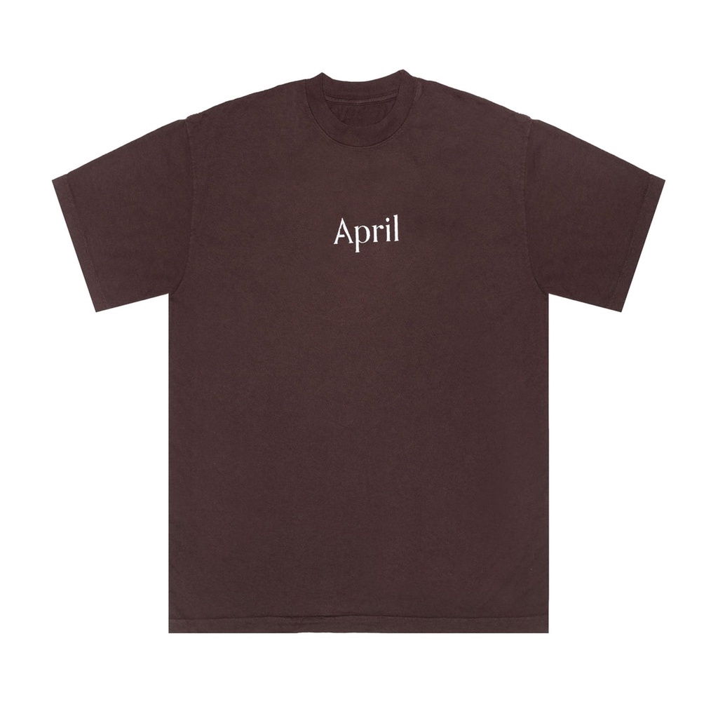 April Skateboards OG Embroid Logo Chocolate Tee