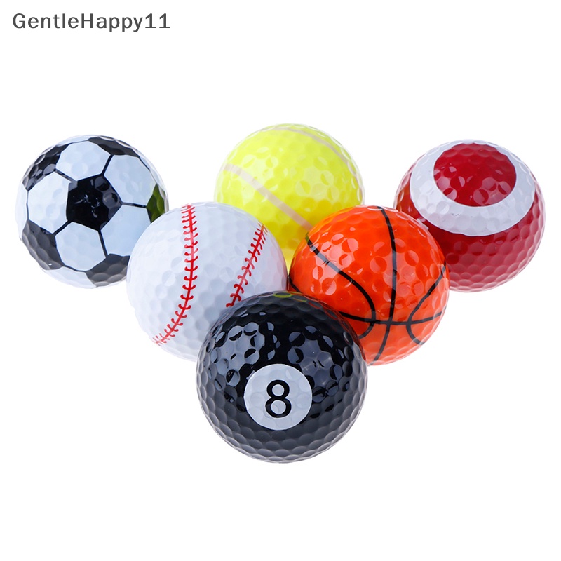 Gentlehappy Olahraga Outdoor Golf Ball Golf Game Strong Resilience Force Bola Latihan Olahraga id