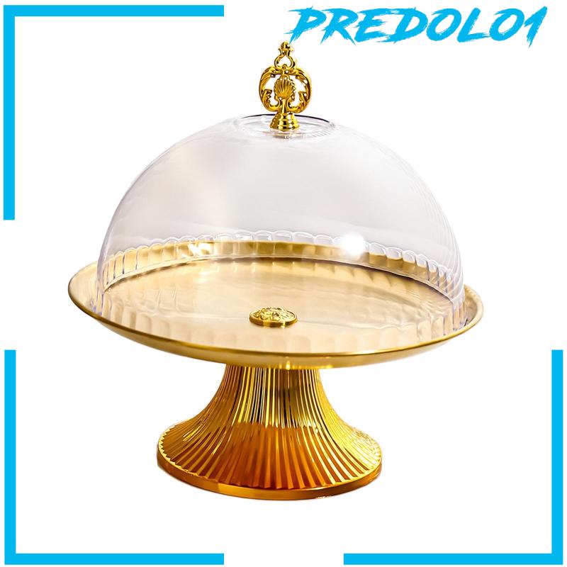 [Predolo1] Piring Kue Cake Stand Bahan Stainless Steel Untuk Pesta Brithday Hajatan Pernikahan