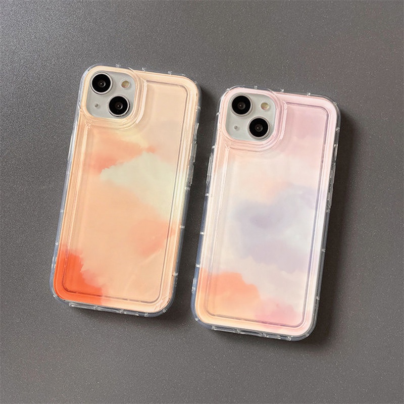 Casing Warna Ungu Pink Gradasi Untuk Vivo Y12S Y12A Y11 Y12 Y15 Y17 Y20 Y20S Y21 Y21A Y21G Y21S Y33 Y33S Y33T Y3S Y90 Y91 Y91C Y91i Y95 Y70 Y1S V21 V255G X8 Lite Airbag Shockproof Cover