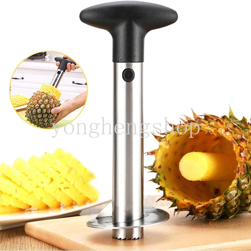 Kreatif Stainless Steel Pengupas Nanas Spiral Pineapple Slicer Corer Alat Pemisah Nanas Buah Apel Cutter Dapur Gadget