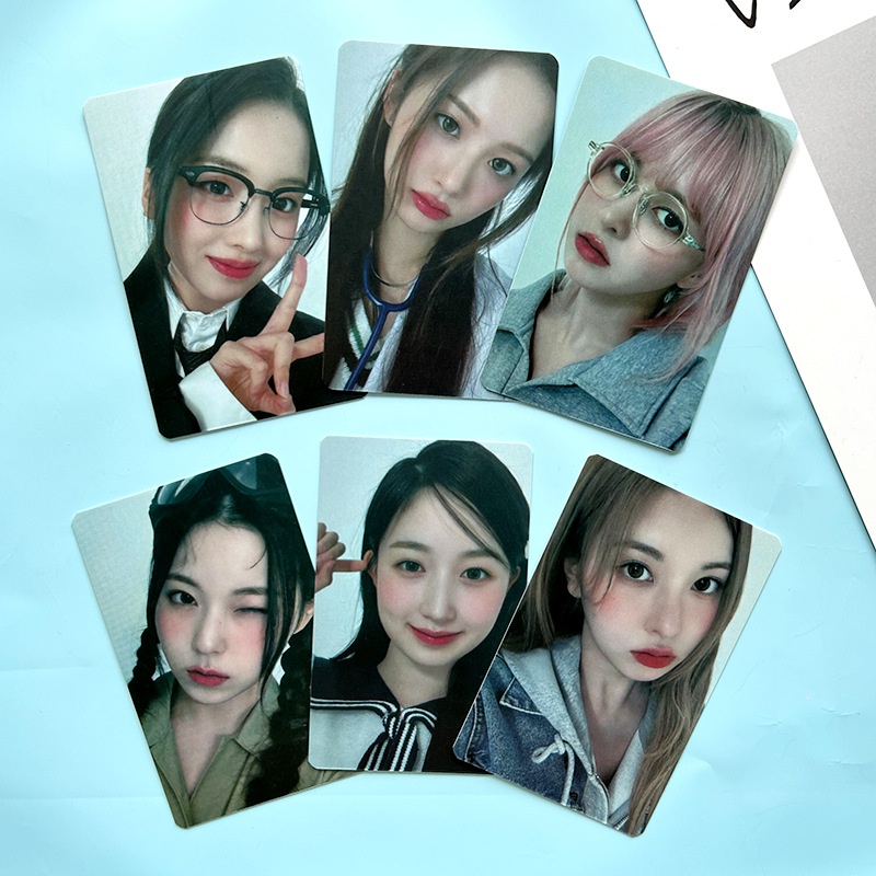 6pcs/set NMIXX 1st Mini Album EXPERGO Photocards Kartu Lomo Kpop Postcards Collection