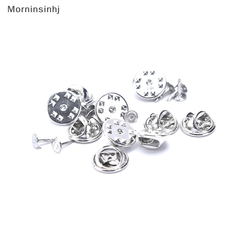 Mornin 10sets Lapel Pin Holder Gesper Clutch Perhiasan DIY Butterfly Badge Bros Clasp id