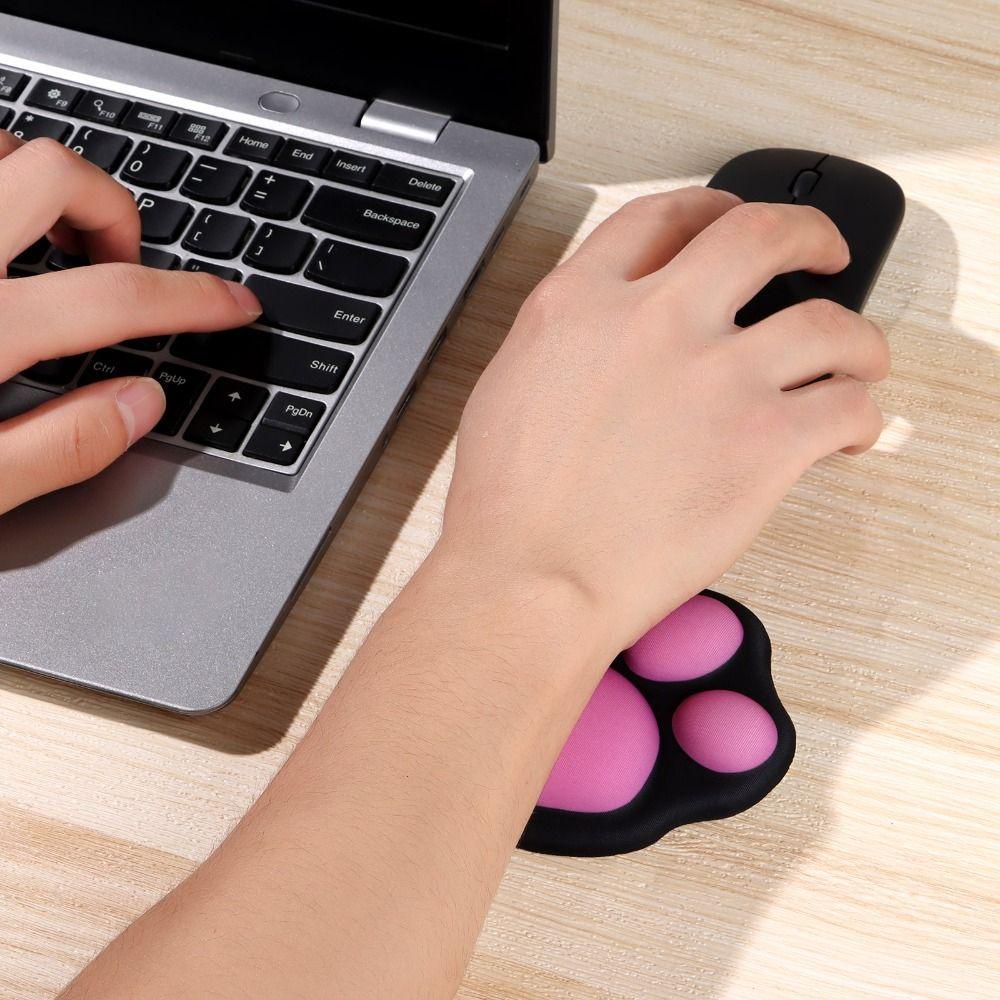 Populer Mouse Wrist Rest Typing Cute Pain Relief Non-Slip Base Bantal Tangan