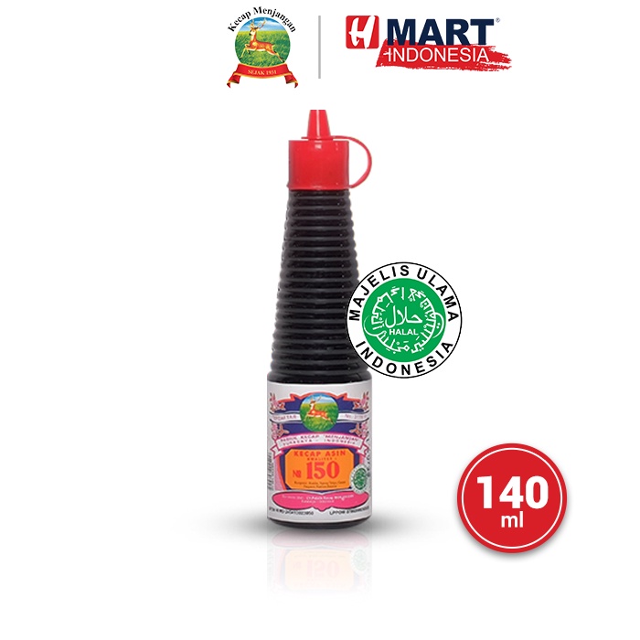 

Kecap Asin Cap Menjangan No. 150 Halal 140ml