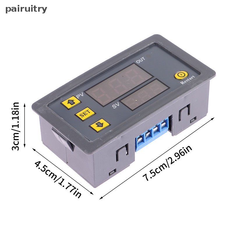 Prt Digital Time Delay Relay Display Cycle Timer Control Switch Adjustable Waktu PRT