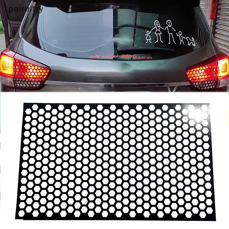 Prt Fashion Lampu Ekor Belakang Mobil Honeycomb Stiker Berongga Dekorasi Decal Sticker PRT