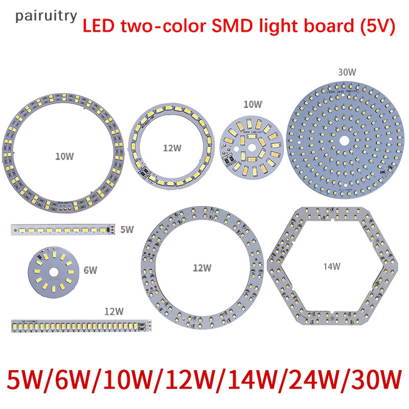 Prt DC5V Chip LED Dimmable 5730warna Manik-Manik Lampu LED Papan SMD Aksesoris5/6 /10 /12/14 /30W Sumber Cahaya Permukaan PRT