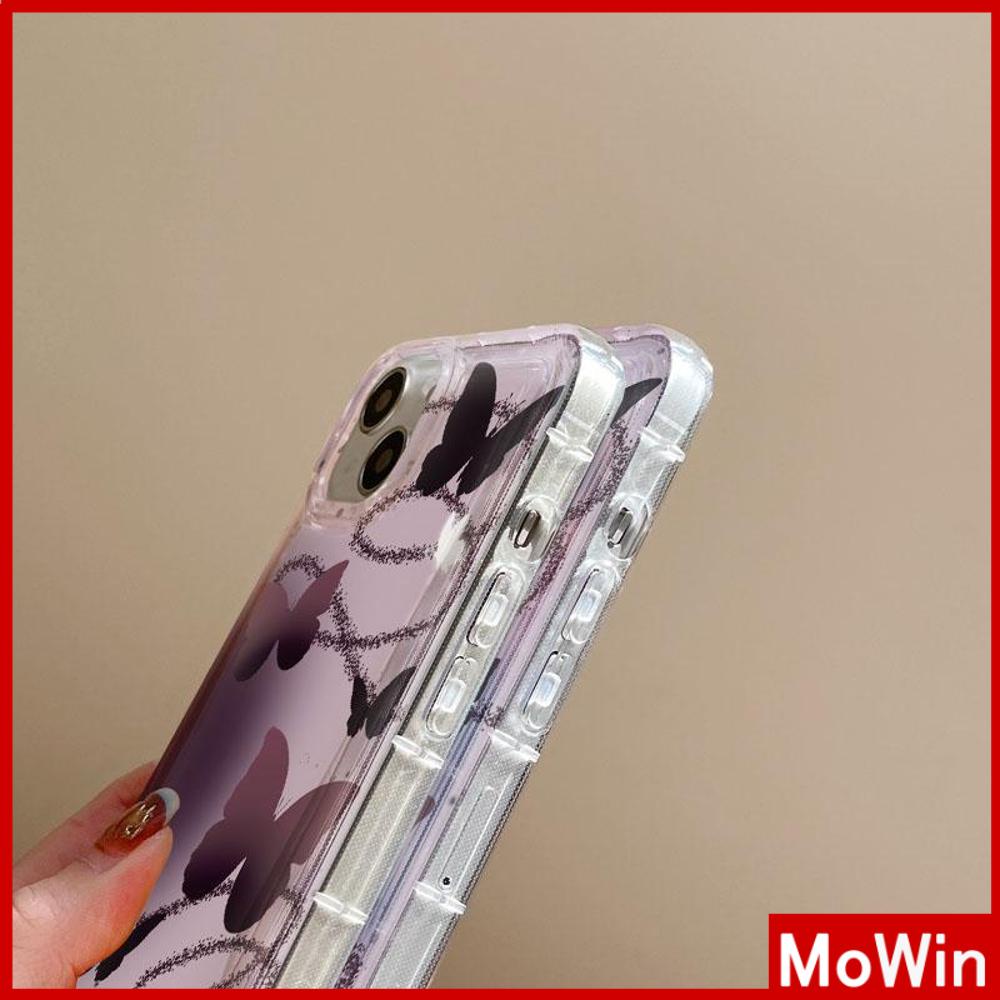 Case iPhone 14 Pro Max iPhone Case Bening Case TPU Soft Case Airbag Shockproof Lucu Gradien Kupu-kupu Kompatibel dengan iPhone 13 Pro Max iPhone 12 Pro Max 11 8Plus 7Plus 6Plus XR XS