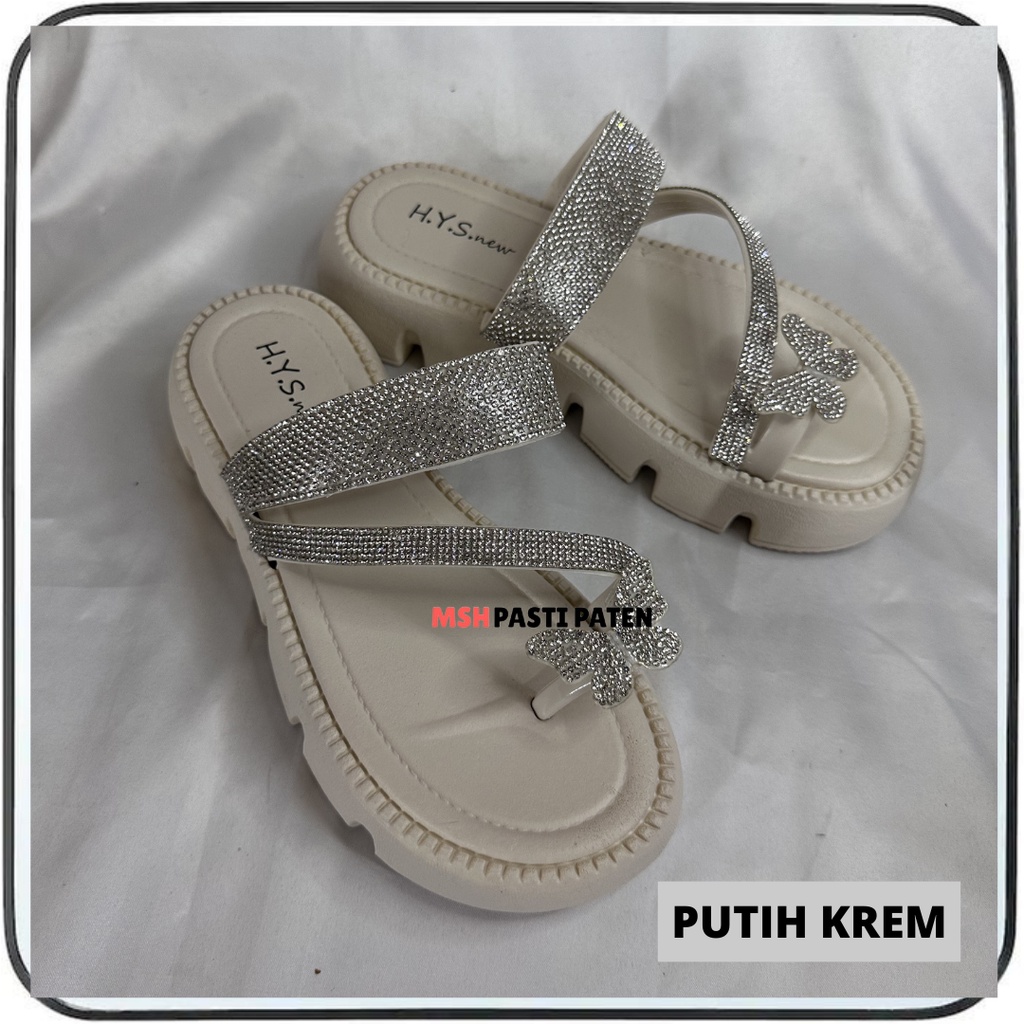 Sandal HYS 8389 Sandal Jepit Kuou-Kupu Import Wanita