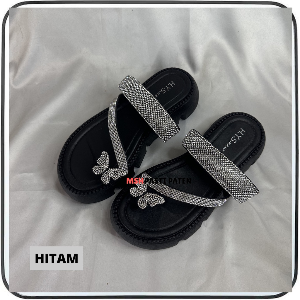 Sandal HYS 8389 Sandal Jepit Kuou-Kupu Import Wanita