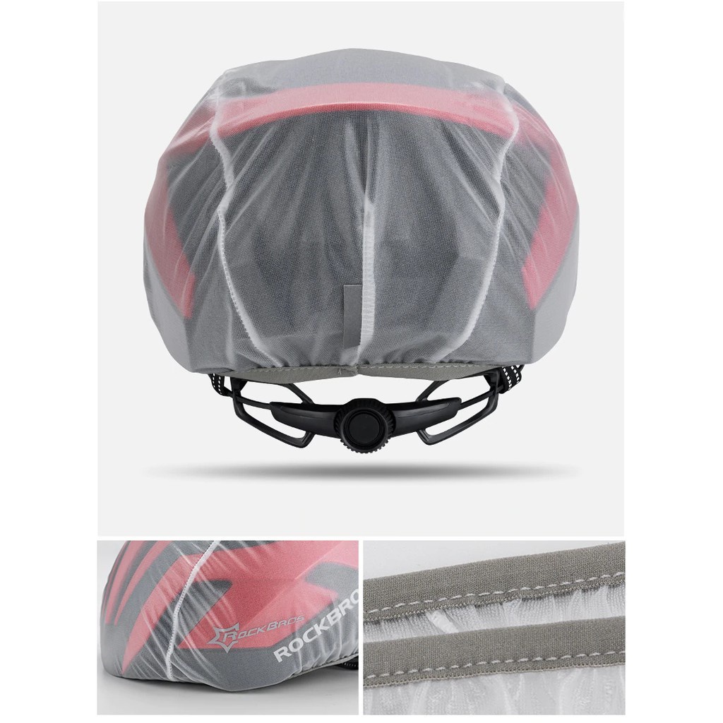 459 ROCKBROS 20001 Windproof Rain Bicycle Helmet Cover - Sarung Helm