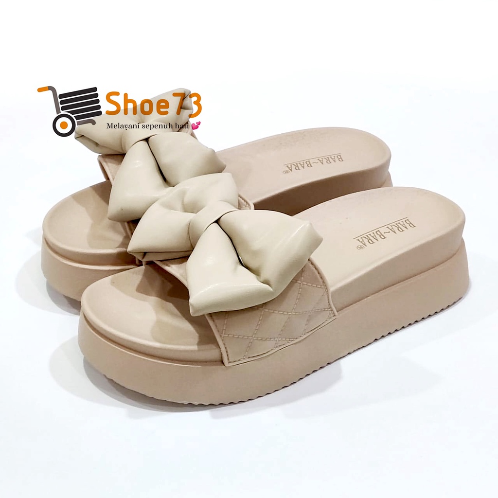 BARA-BARA 219 V-7 SIZE 36-40 ORIGINAL | Sandal Wedges Selop Jelly Pita Wanita | Sendal Kokop Impor