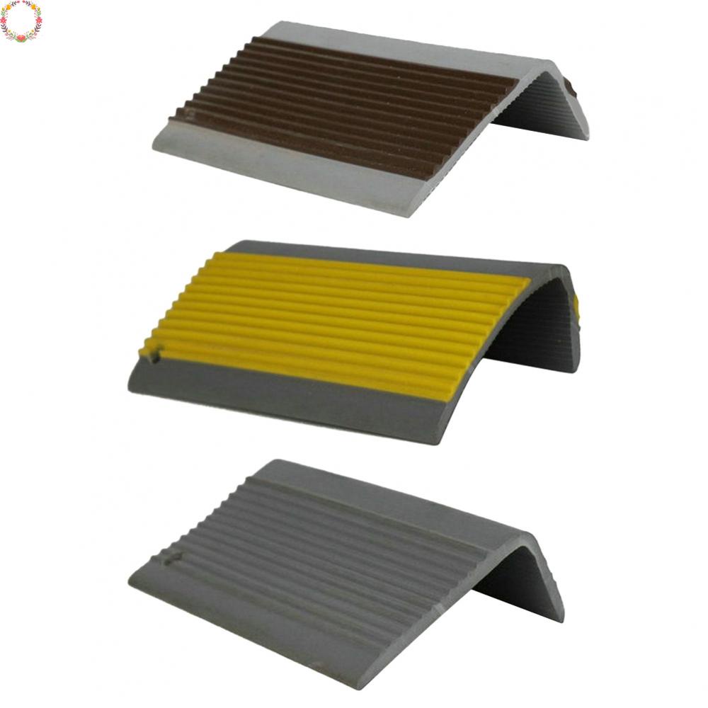 100cm Tangga Anti Slip Nosing Karet Sudut Step Edge PVC 50*25mm Tiga Warna