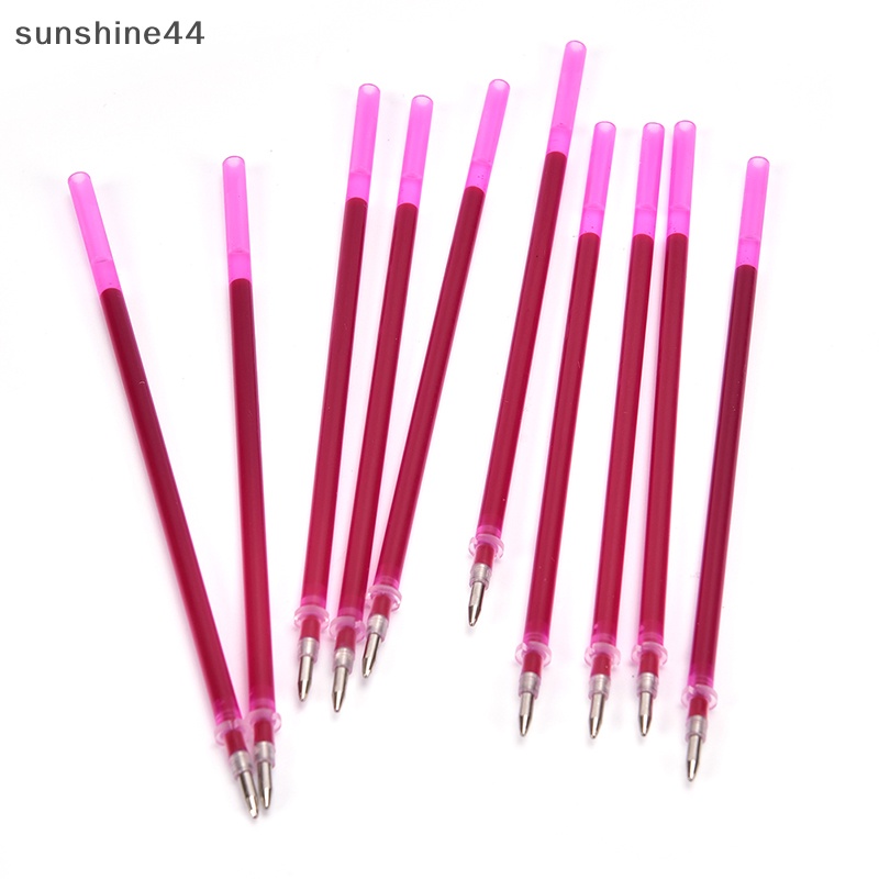 Sunshine 10pcs /set Stitch Marker Larut Air Cross Erasable Pens Grommet Tinta Kain ID