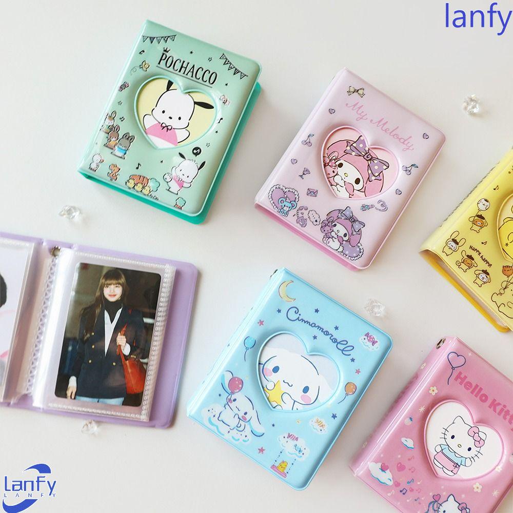 Lanfy Album Foto 3inch Kawaii 3inch Tempat Photocard KT Cat Photo Collection Mini Binder Gift Card Collect Book