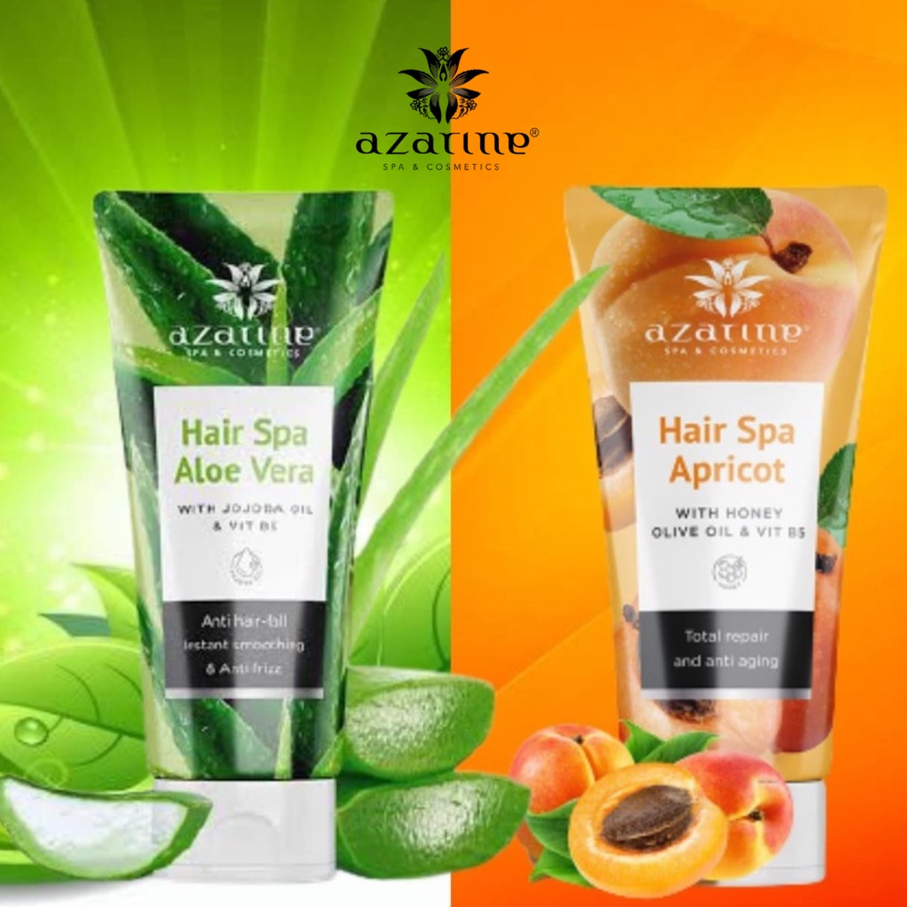 ★ BB ★ Azarine Hair Spa 200 gr | Hair Spa Apricot 200 gr - Hair Spa Aloe Vera 200 gr