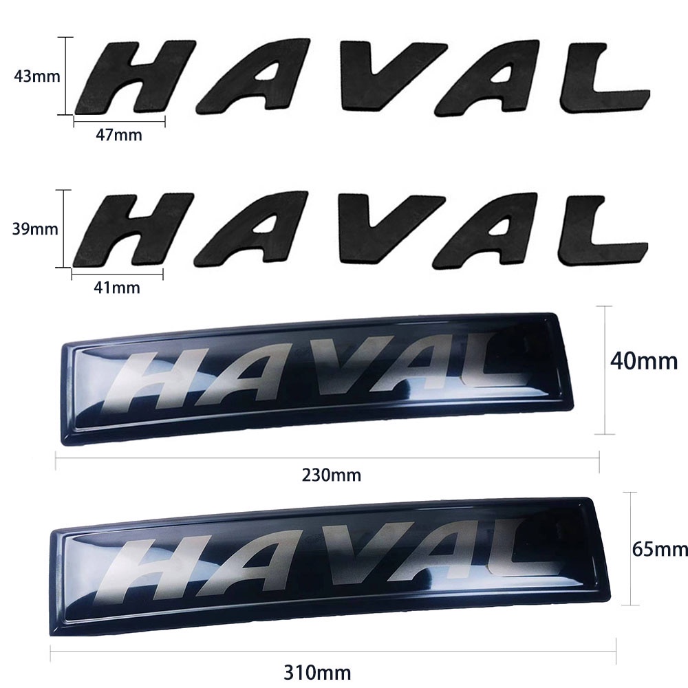 Haval Logo Belakang Mobil Badge Emblem Stiker Untuk H6 F5 F7 M6 H4 H9 H7 H2 H2S F7X Sport 2017-2020 Logo Belakang Mobil Badge Emblem Sticker