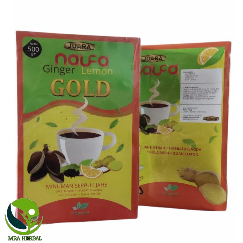 

Naufa Ginger Lemon Gold | Minuman Serbuk Jahe Asli Original 500 gr | JUARA | HalMall