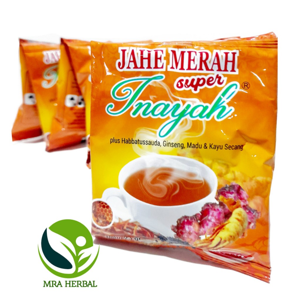 

BEST SELLER ! Jahe merah super Inayah per sachet Netto:23gr