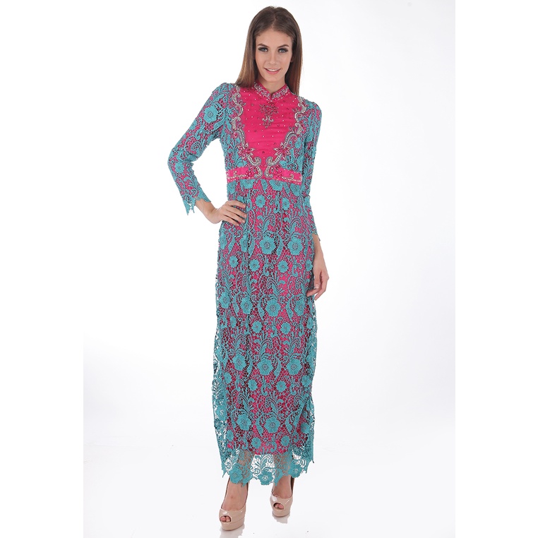 Bibiq Gamis Brokat GREEN 24099