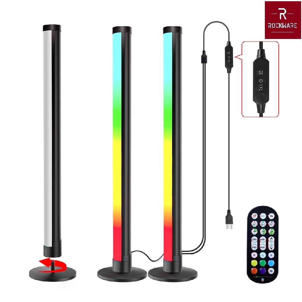 AKN88 - ROCKWARE LED RGB Magic Color Desktop Table Light Set - Set Lampu isi 2