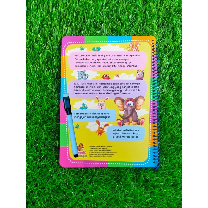 BUKU ANAK BALITA TULIS HAPUS BELAJAR BACA TULIS HITUNG ANAK TK PAUD
