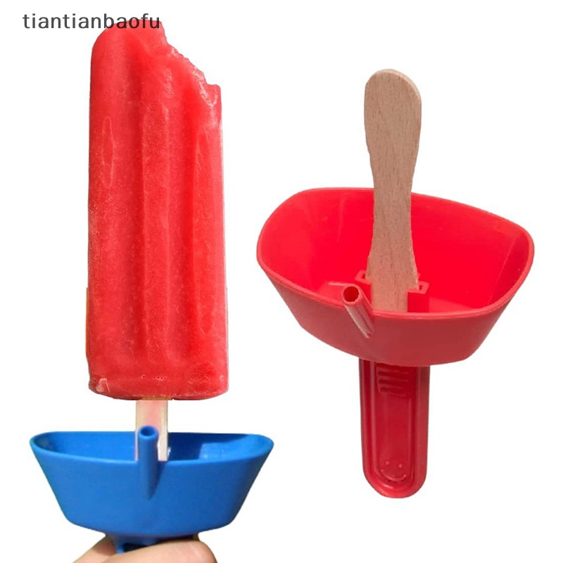 [tiantianbaofu] Tempat Es Loli Dengan Sedotan Drip Free Tempat Es Krim Anak Anti Bocor Butik Kotor